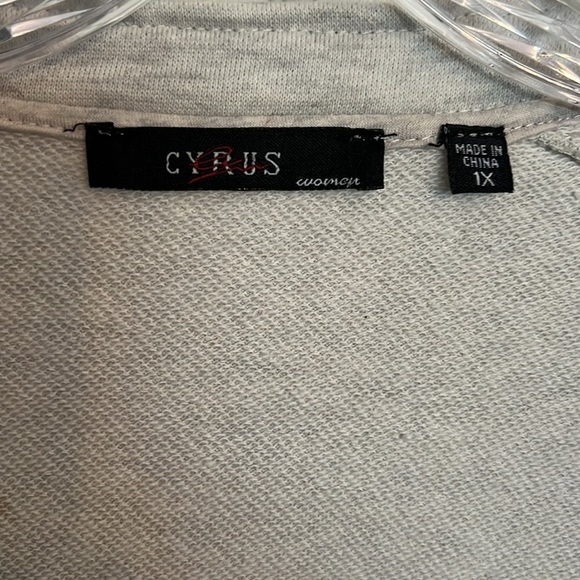 Cyrus zip up cardigan sweatshirt 1X - Picture 2 of 9